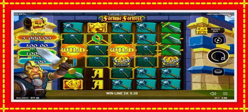 Slot machine Fortune Fortress with access to free game online, picture 5