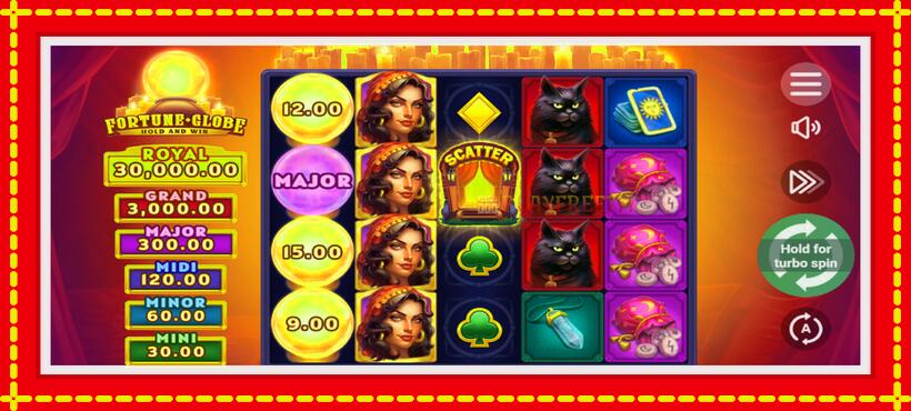 Slot machine Fortune Globe with access to free game online, picture 1