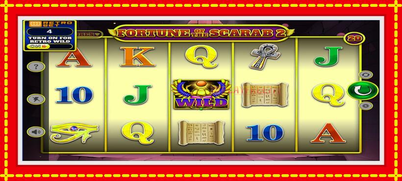 Slot machine Fortune of the Scarab 2 with access to free game online, picture 1