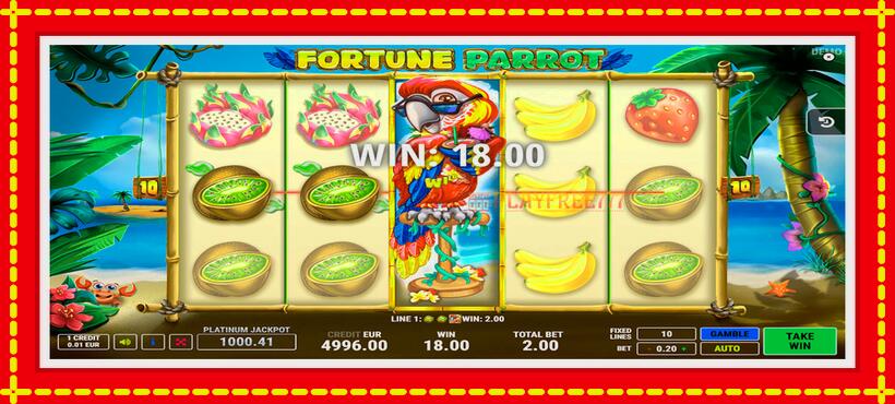 Slot machine Fortune Parrot with access to free game online, picture 2