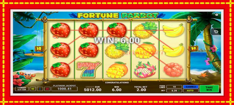 Slot machine Fortune Parrot with access to free game online, picture 3