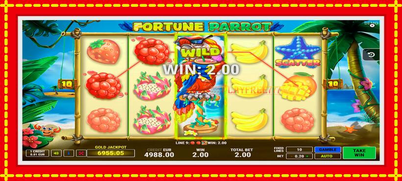 Slot machine Fortune Parrot with access to free game online, picture 4