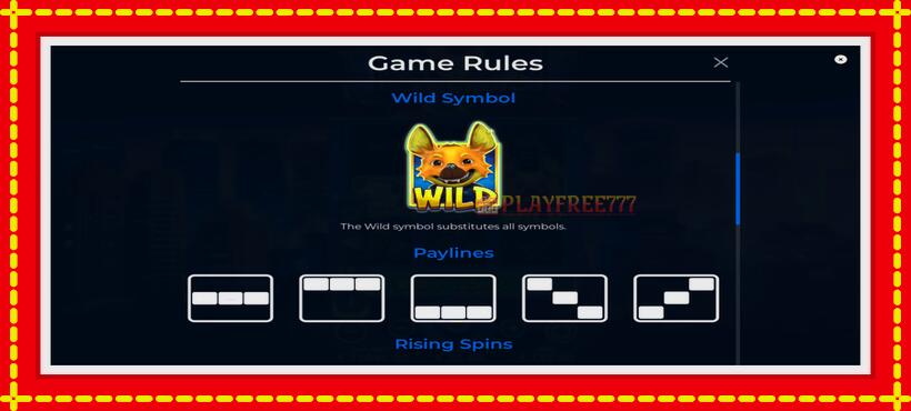 Slot machine Fortune Wolf with access to free game online, picture 6