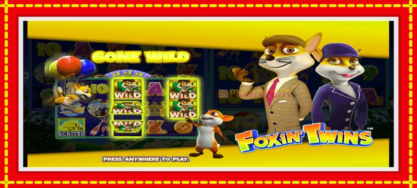 Slot machine Foxin Twins with access to free game online, picture 1