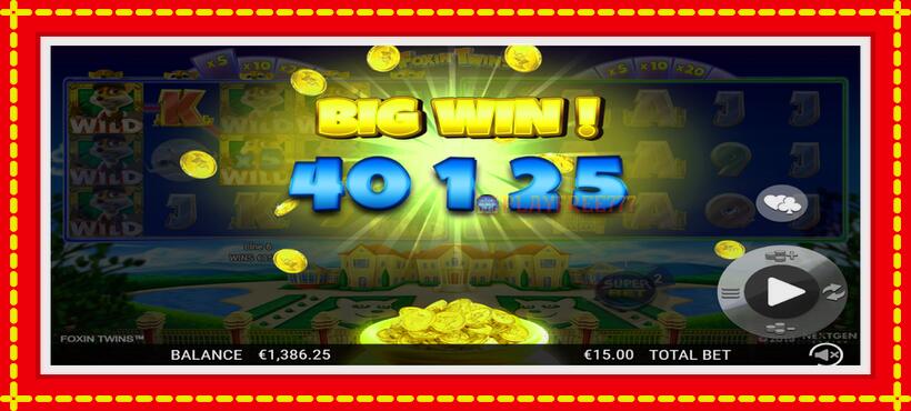 Slot machine Foxin Twins with access to free game online, picture 3