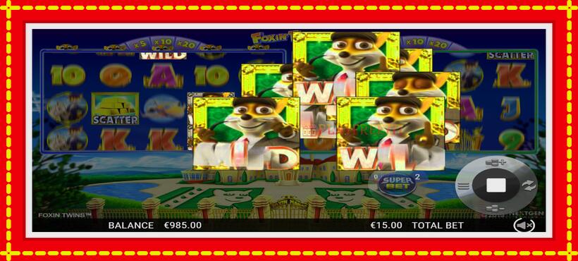 Slot machine Foxin Twins with access to free game online, picture 4