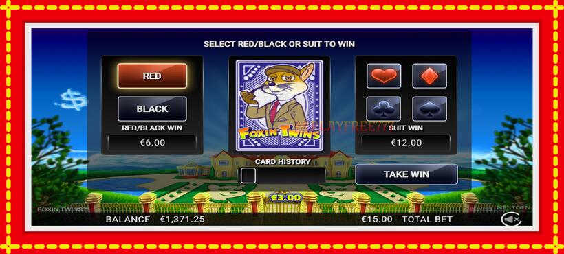 Slot machine Foxin Twins with access to free game online, picture 5