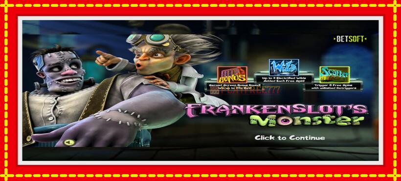 Slot machine Frankenslots Monster with access to free game online, picture 1