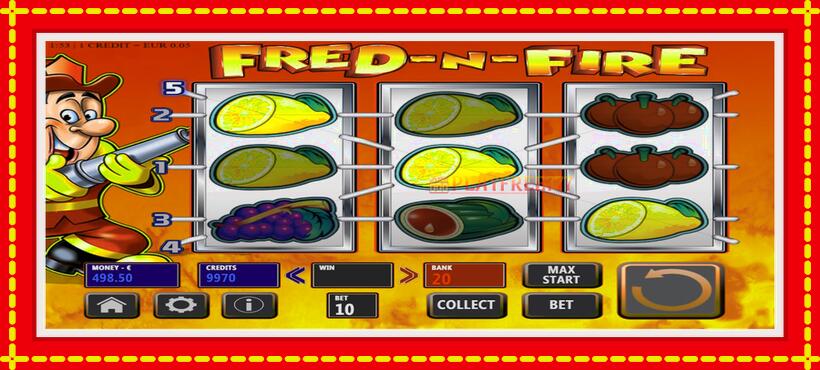 Slot machine Fred-N-Fire with access to free game online, picture 2