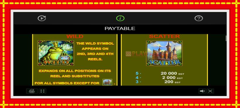 Slot machine Frog Story with access to free game online, picture 5