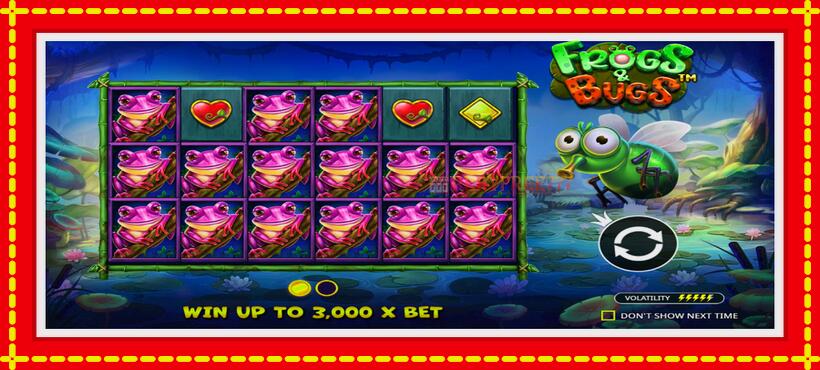 Slot machine Frogs & Bugs with access to free game online, picture 1