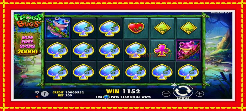 Slot machine Frogs & Bugs with access to free game online, picture 3