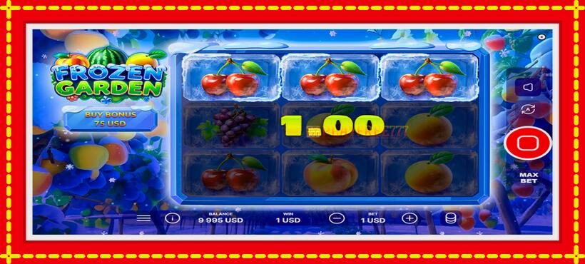 Slot machine Frozen Garden with access to free game online, picture 2