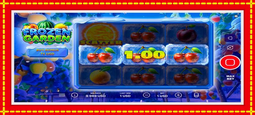 Slot machine Frozen Garden with access to free game online, picture 3