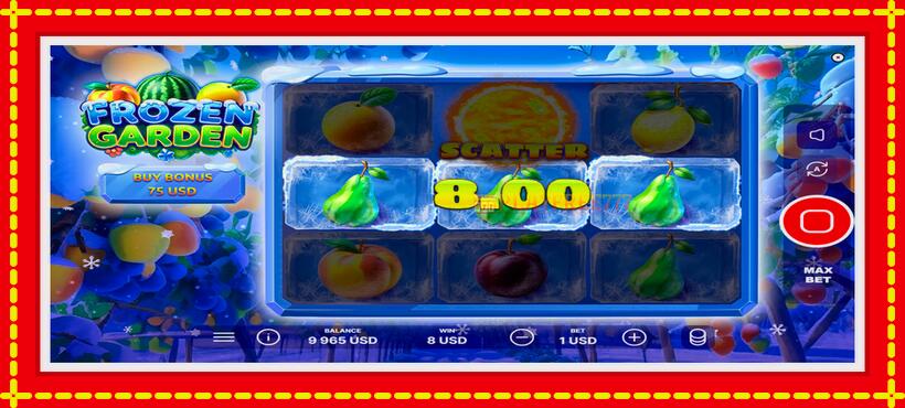 Slot machine Frozen Garden with access to free game online, picture 4