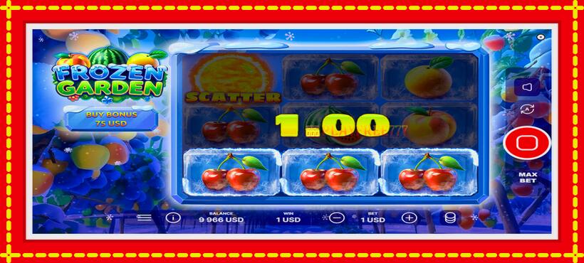 Slot machine Frozen Garden with access to free game online, picture 5