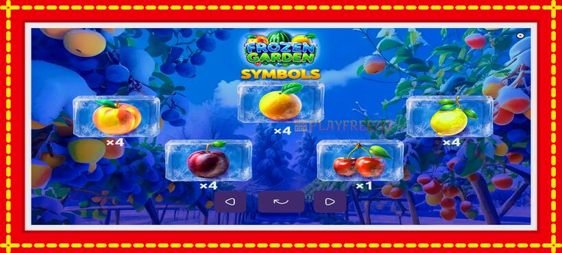 Slot machine Frozen Garden with access to free game online, picture 6