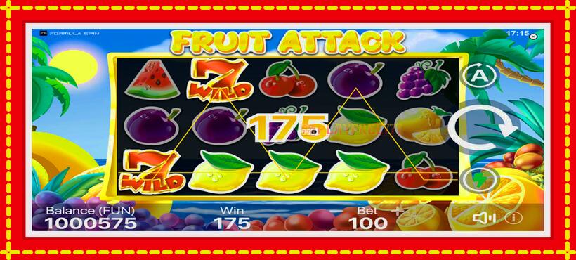 Slot machine Fruit Attack with access to free game online, picture 5