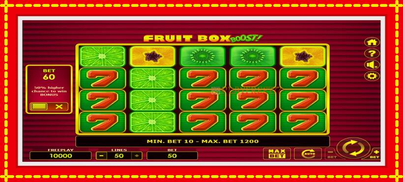 Slot machine Fruit Box Boost! with access to free game online, picture 1