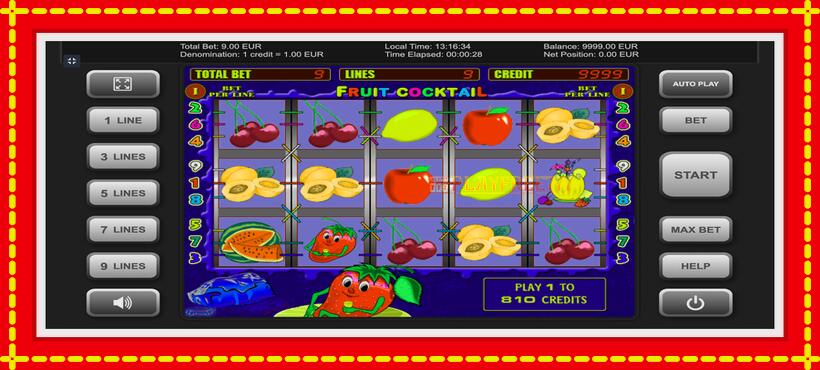 Slot machine Fruit Cocktail with access to free game online, picture 1