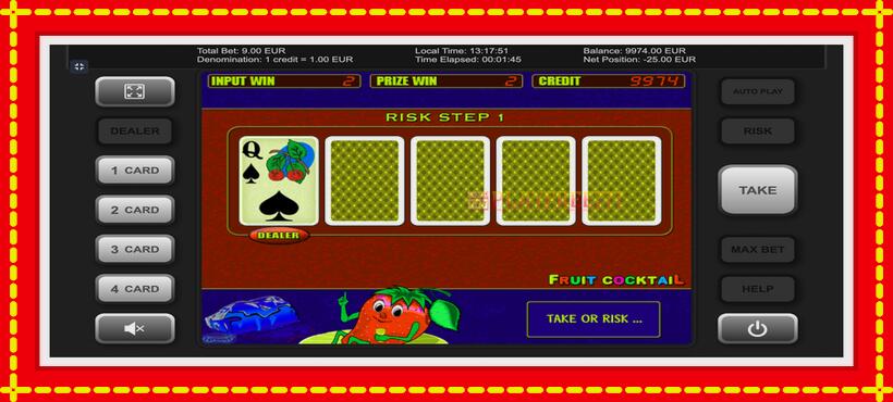 Slot machine Fruit Cocktail with access to free game online, picture 3