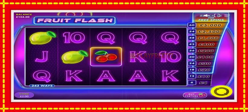 Slot machine Fruit Flash with access to free game online, picture 2