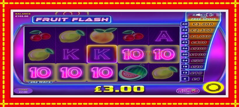 Slot machine Fruit Flash with access to free game online, picture 3