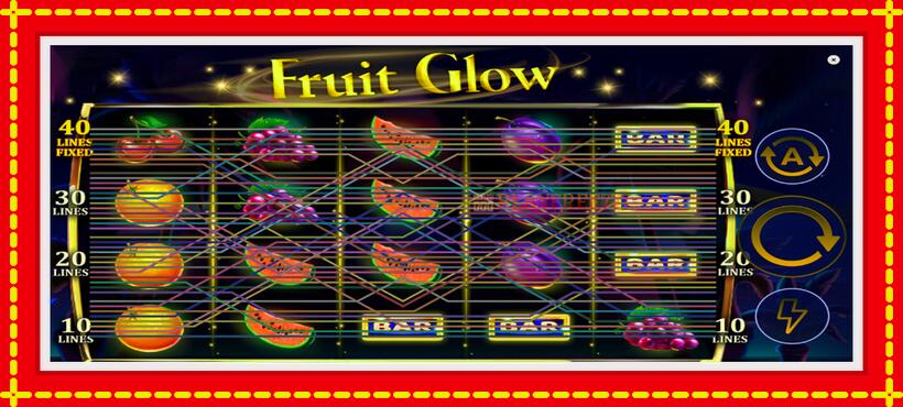 Slot machine Fruit Glow with access to free game online, picture 2