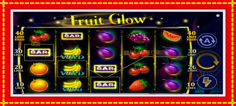 Slot machine Fruit Glow with access to free game online, picture 3