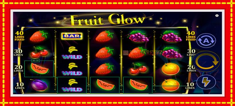 Slot machine Fruit Glow with access to free game online, picture 5