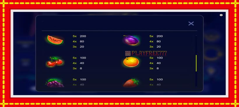 Slot machine Fruit Glow with access to free game online, picture 7