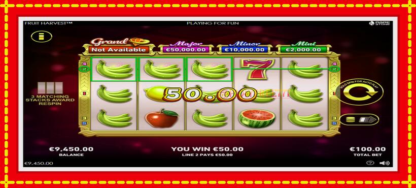 Slot machine Fruit Harvest with access to free game online, picture 3