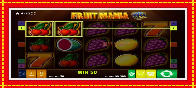 Slot machine Fruit Mania Golden Nights with access to free game online, picture 2