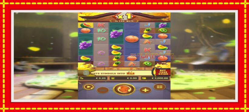 Slot machine Fruit Ninja Fury with access to free game online, picture 1