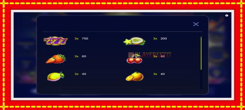 Slot machine Fruit Salsa with access to free game online, picture 5