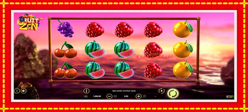 Slot machine Fruit Zen with access to free game online, picture 6