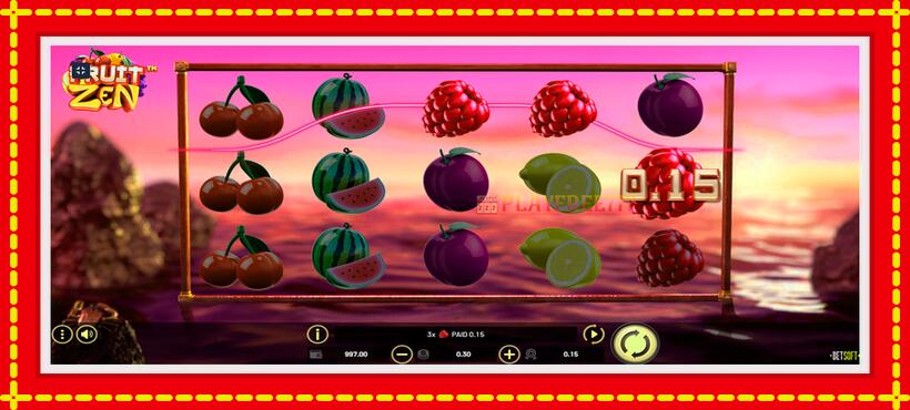 Slot machine Fruit Zen with access to free game online, picture 9