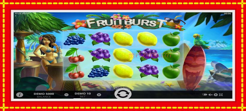 Slot machine Fruitburst with access to free game online, picture 1