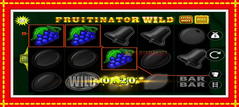 Slot machine Fruitinator Wild with access to free game online, picture 3