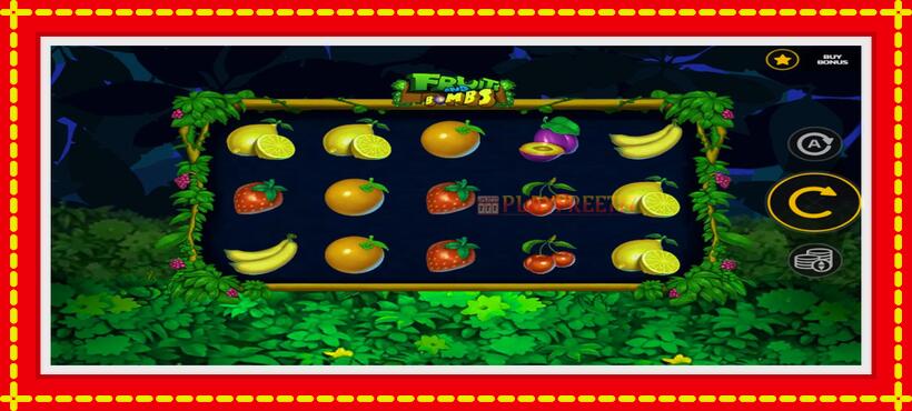 Slot machine Fruits and Bombs with access to free game online, picture 1