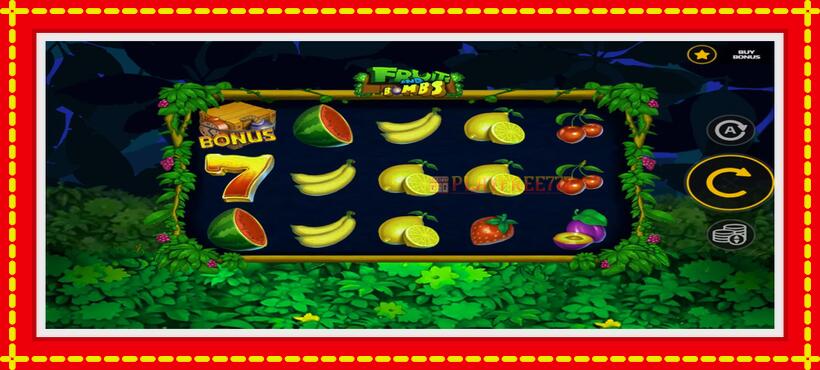 Slot machine Fruits and Bombs with access to free game online, picture 2