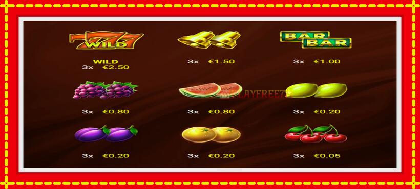 Slot machine Fruits & Coins with access to free game online, picture 5