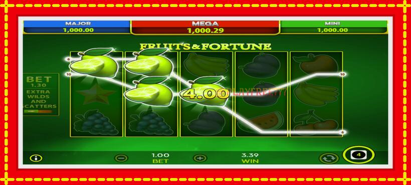 Slot machine Fruits & Fortune with access to free game online, picture 4