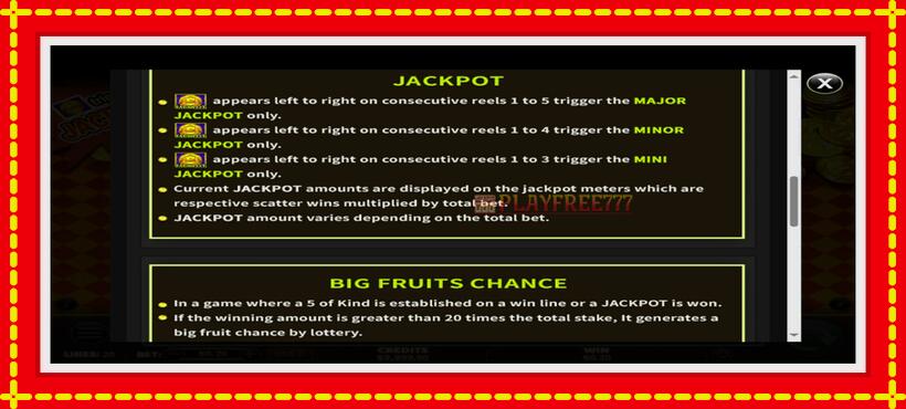 Slot machine Fruits Fantasy with access to free game online, picture 6