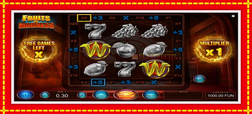 Slot machine Fruits Of Madness with access to free game online, picture 2