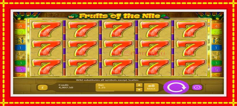 Slot machine Fruits of the Nile with access to free game online, picture 2