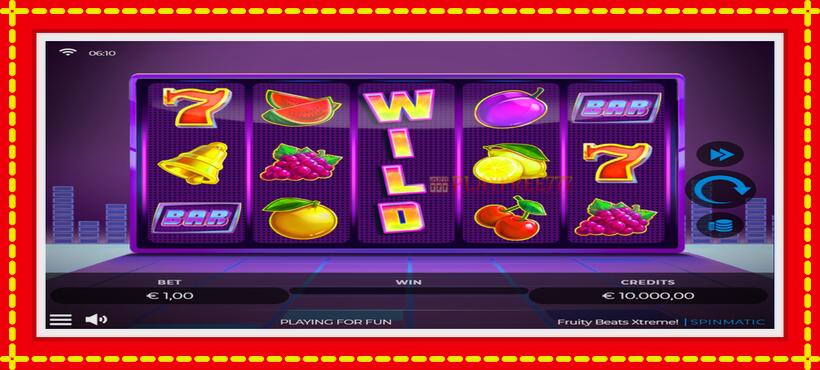 Slot machine Fruity Beats Xtreme with access to free game online, picture 1