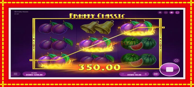 Slot machine Fruity Classic with access to free game online, picture 2