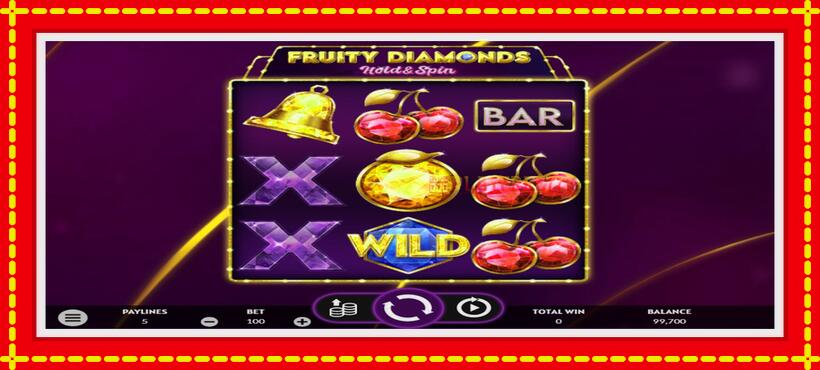 Slot machine Fruity Diamonds with access to free game online, picture 2