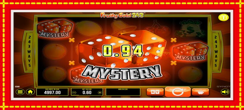 Slot machine Fruity Gold 243 with access to free game online, picture 3